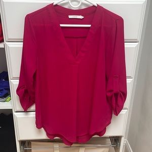 Bright pink, 3/4 sleeved, Lush blouse